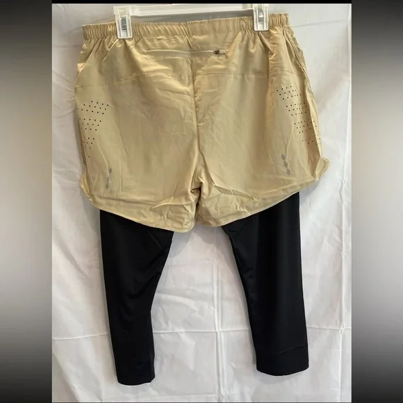 🆕 Raw Gear Men’s Medium Compression Legging Shorts Color-Sand Fast Shipping - Picture 2 of 6